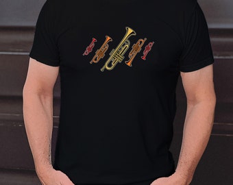 Musikalisches Design für Trompetenspieler Trompete Musiker T-Shirt