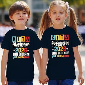 Kindergarten Graduation T-Shirt, Kita Abgänger 2026 Black