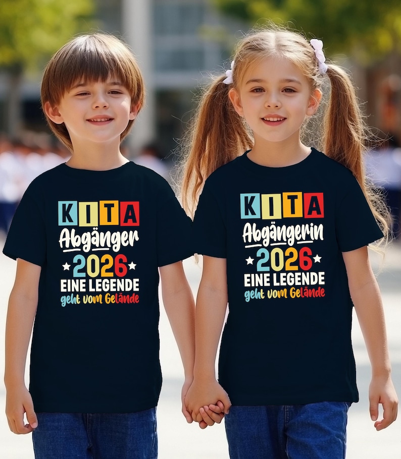 Kindergarten Graduation T-Shirt, Kita Abgänger 2026 Black