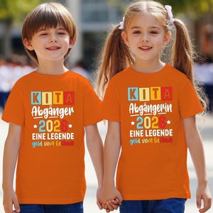 Kindergarten Graduation T-Shirt, Kita Abgänger 2026 Orange