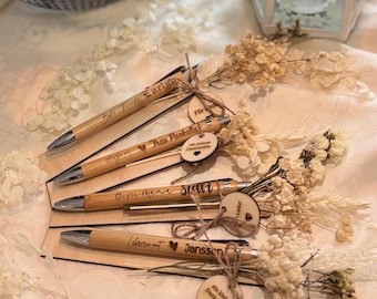 Personalized Engraved Bamboo Pen – Custom Graduation Gift