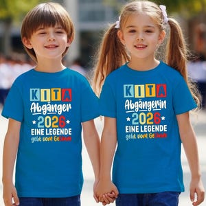 Kindergarten Graduation T-Shirt, Kita Abgänger 2026 Aqua