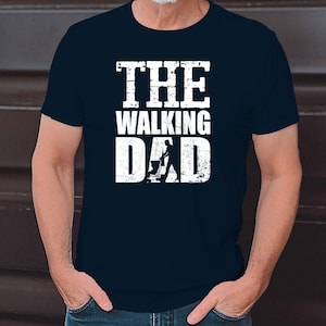 The Walking Dad Vatertag Geschenk Für Vater Herren T-shirt, Vatertaggeschenk, Vatertag tshirt, herrentag geschenk, Dad Father's day t-shirt Navy