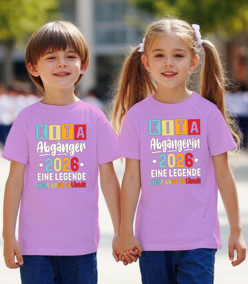Kindergarten Graduation T-Shirt, Kita Abgänger 2026 Pink