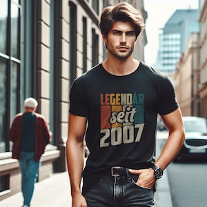 18th Birthday Funny Gift Shirt for Boys and Girls - Legendary Since 2007 Tee - Birthday Gift Idea