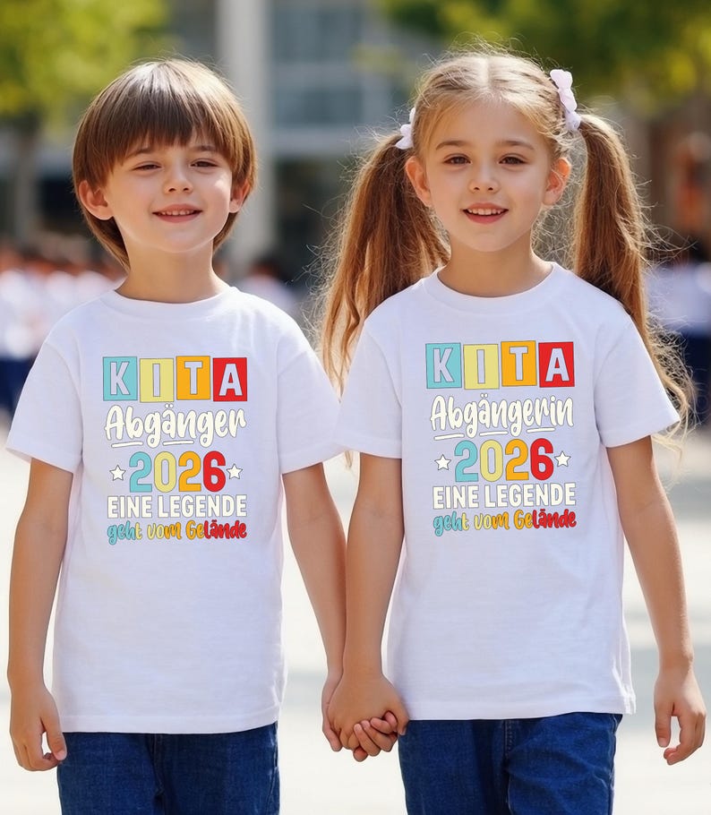 Kindergarten Graduation T-Shirt, Kita Abgänger 2026 White