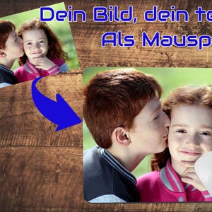 Personalisiertes Mousepad Dein Foto oder Bild als Mousepad Foto Mousepad - Bild Mauspad - Perfektes Valentinstagsgeschenk oder Weihnachten!