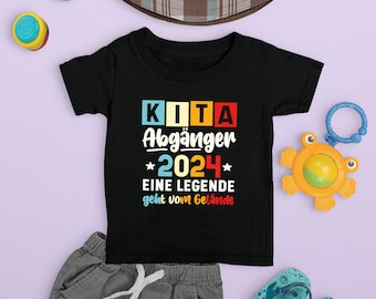 Geschenk schulanfang, kindergarten abschied, Kinder Kita Abgänger 2024 Schulkind Einschulung Schule Letzter Tag T-Shirt