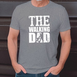 The Walking Dad Vatertag Geschenk Für Vater Herren T-shirt, Vatertaggeschenk, Vatertag tshirt, herrentag geschenk, Dad Father's day t-shirt Heather Grey