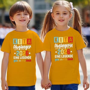Kindergarten Graduation T-Shirt, Kita Abgänger 2026 Yellow