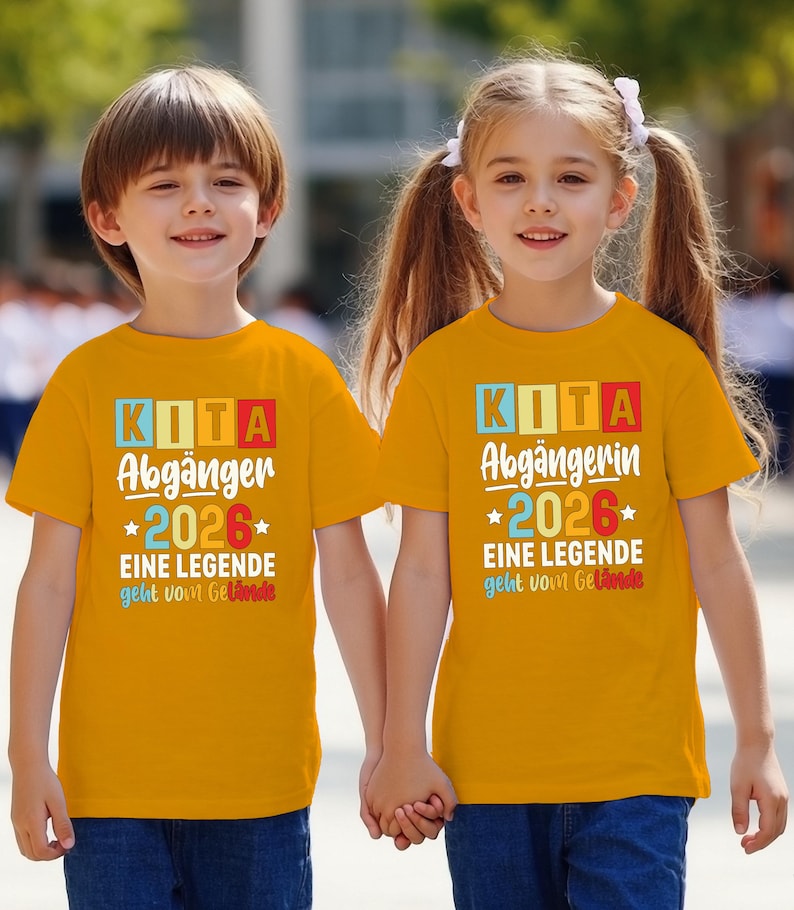 Kindergarten Graduation T-Shirt, Kita Abgänger 2026 Yellow