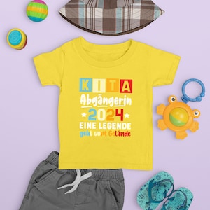 Geschenk schulanfang, kindergarten abschied, Kinder Kita Abgänger oder Abgängerin 2024 Schulkind Einschulung Schule Letzter Tag T-Shirt Bild 8