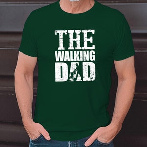 The Walking Dad Vatertag Geschenk Für Vater Herren T-shirt, Vatertaggeschenk, Vatertag tshirt, herrentag geschenk, Dad Father's day t-shirt Bottle Green
