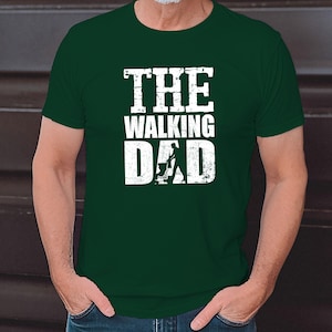 The Walking Dad Vatertag Geschenk Für Vater Herren T-shirt, Vatertaggeschenk, Vatertag tshirt, herrentag geschenk, Dad Father's day t-shirt Bottle Green