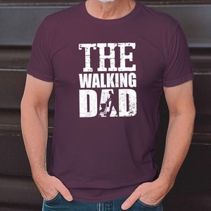 The Walking Dad Vatertag Geschenk Für Vater Herren T-shirt, Vatertaggeschenk, Vatertag tshirt, herrentag geschenk, Dad Father's day t-shirt Burgundy Red