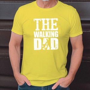 The Walking Dad Vatertag Geschenk Für Vater Herren T-shirt, Vatertaggeschenk, Vatertag tshirt, herrentag geschenk, Dad Father's day t-shirt Yellow