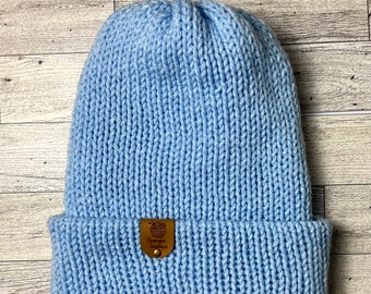 Adult/Kids light blue beanie (unisex)