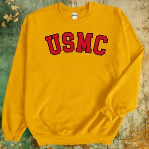 USMC Marine Corps Sweatshirt Oorah Strong Celebrate 250-Years Veteran Devil-Dog Gift Spirit Honor Courage Semper Fi Fidelis