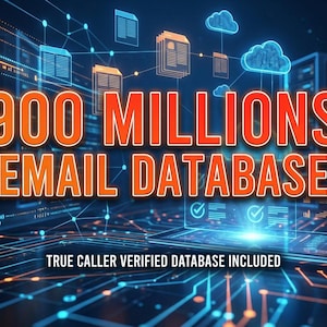 Banco de dados com 900 milhões de leads de e-mail B2B | Contatos de marketing (Download instantâneo)