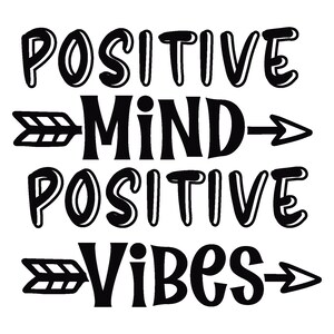 pack of 4 vinyl decal positivity stickers (purplenotblack)