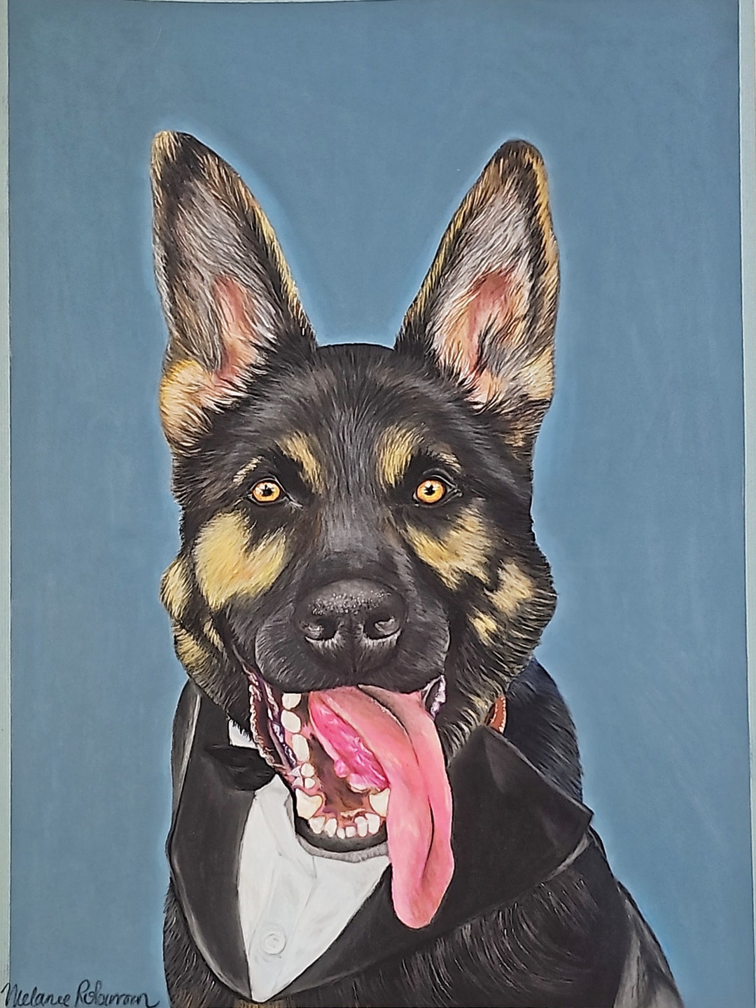 Custom Pastel Hand Drawn Dog Portrait Gift, Pet Parent Gift, Gift for ...