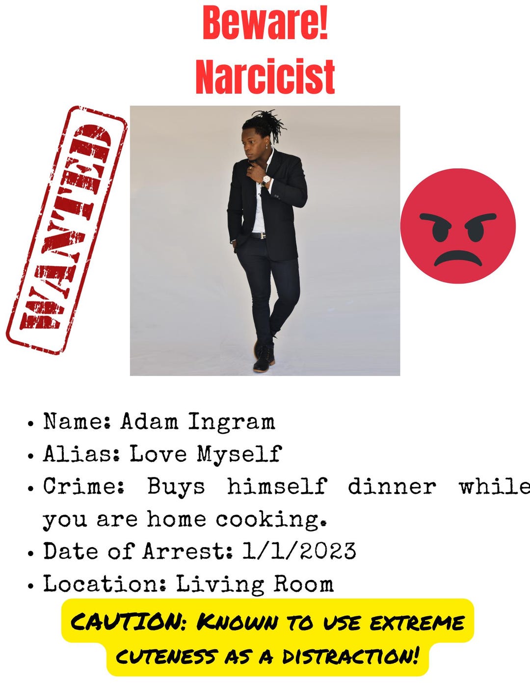 Funny Person Mugshot Template Persons Fake Police File Instant