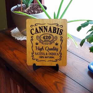 Laser Etched Wood Signs With Free Easel