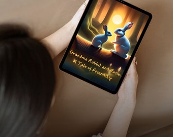 E-boek voor kinderen leren | Digitale afdruk | Oma Bunny en Rosie