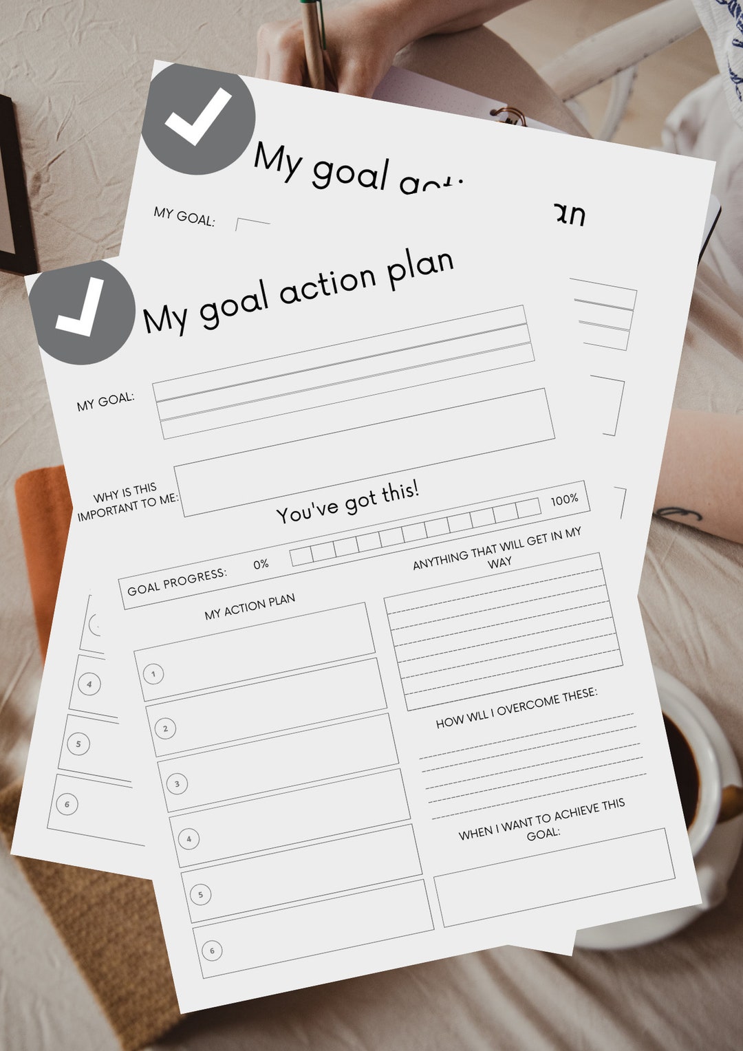 Goal Action Planner - Etsy