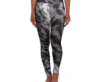 Jaguar Graphic High Waisted Yoga Leggings | All Over Print