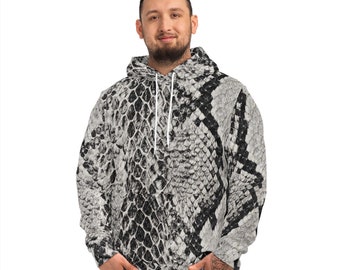 Give Me Grace Snakeskin Black Fashion Hoodie