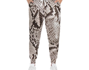 Give Me Grace Snakeskin Brown Unisex Athletic Joggers
