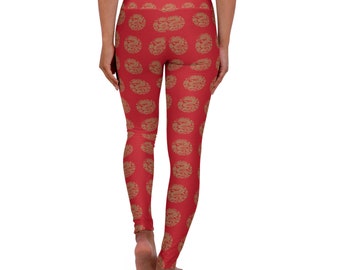 Leggings de yoga de cintura alta Give Me Grace DRAGON LAIR (rojos)