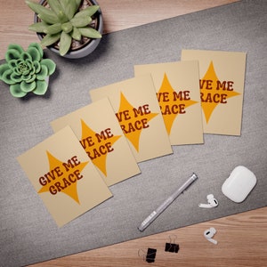 Tarjetas de felicitación de agradecimiento de Give Me Grace (paquete de 5)