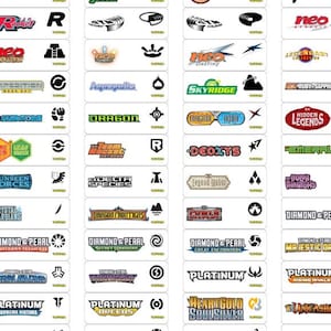 Pokemon TCG Labels (Base Set - Journey Together) No info only LOGO