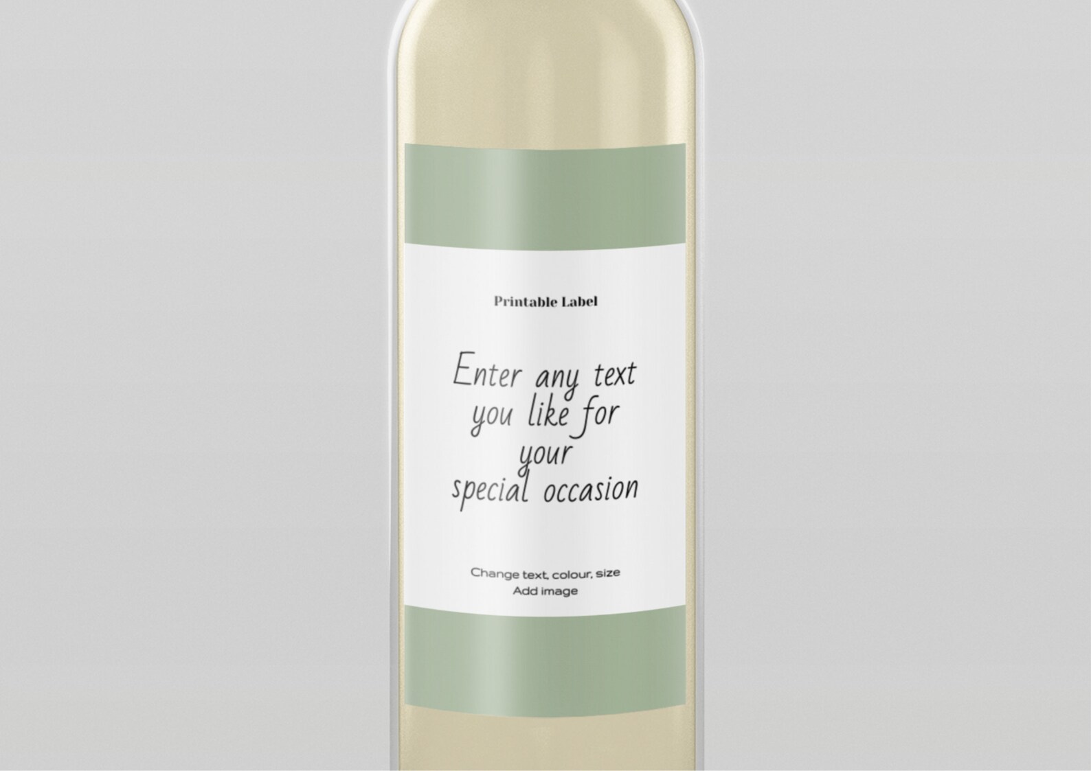 Custom Wine Bottle Label Template, Digital Download, Editable Bottle ...