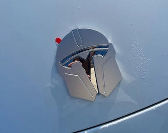 Tesla Model 3/Y Mandalorian T Logo Overlay Emblem Badge Decal - Stylish Vehicle Upgrade
