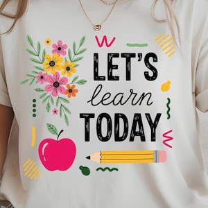 Boho Floral Teacher PNG, Teacher Sublimation Design, Back to School Teacher PNG, Teacher Appreciation Digital Download