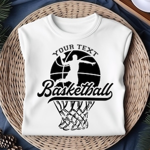 Basketball Team SVG: Hoop & Logo Graphics (Digital Download)