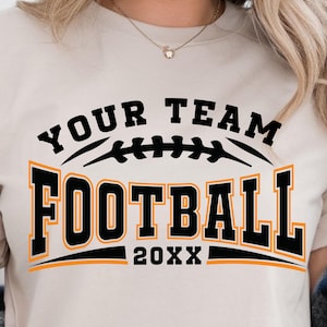 Football Team Jersey SVG: Custom Number Cut File, Game Day Design (Digital Download
