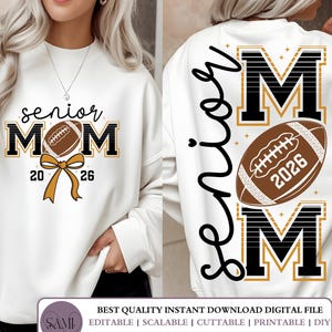 Senior Football Mom SVG, football mom png, senior football png, senior mom, football mom, senior football, mom svg, Digital Download