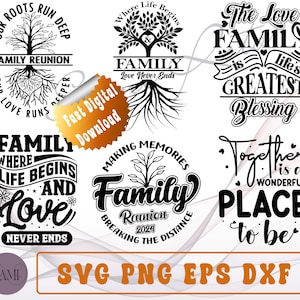 Family Reunion SVG Bundle, Family Vacation svg, Reunion svg, Family reunion shirt svg, Family Tree SVG, Funny Tshirt Design, Family cricut