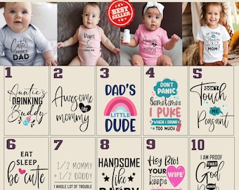 Adorable Baby SVG Bundle – 50 Cute Baby Quotes & Cliparts – Newborn Onesie Designs – Cricut  Silhouette Cut Files – Instant Download