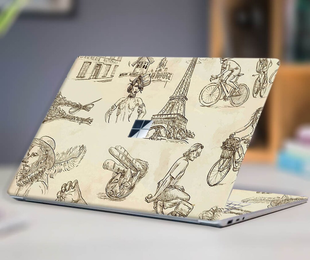 Eiffel Tower Skin Surface Laptop Go Skin Decalcover Skin Etsy