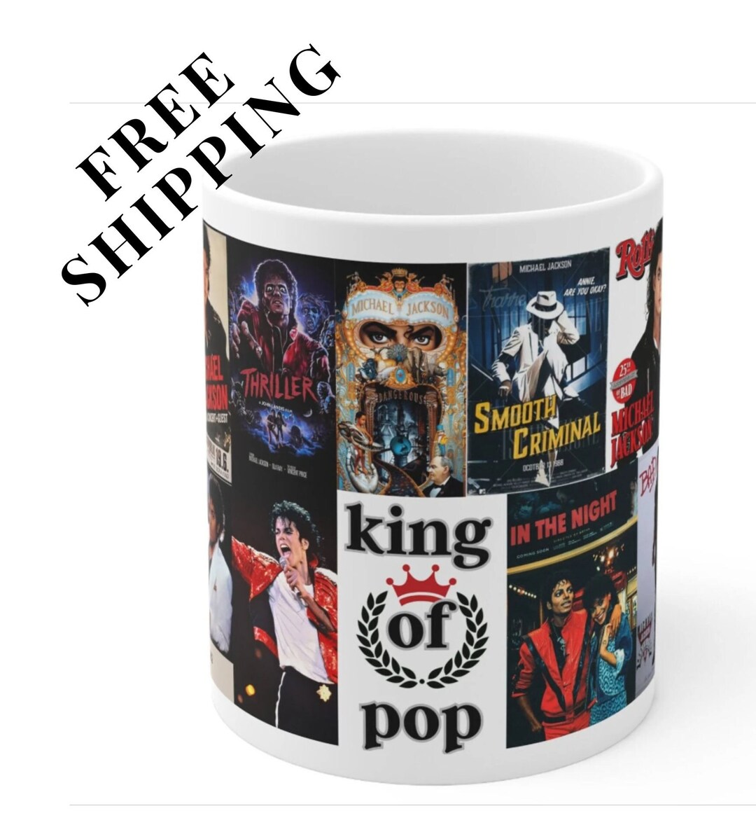 Michael Jackson Coffee Mug Cup Taza De Café De Michael Jackson, Rey Del
