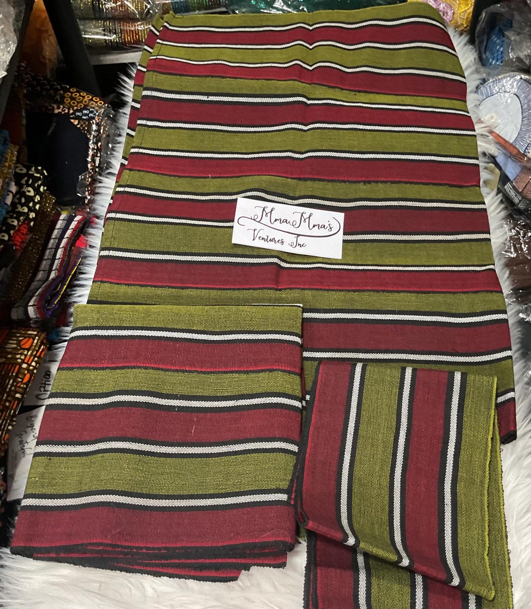 Aso Oke Set, Complete Couple Bridal Set Aso Oke, Sewn and Ready to Tie ...