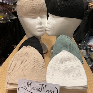 Kufi Hats for Men,  stretchy Skull cap, Beanie cap, Crochet Cap, Handcrafted, high quality handmade Cufi, Kufe - one size fits all