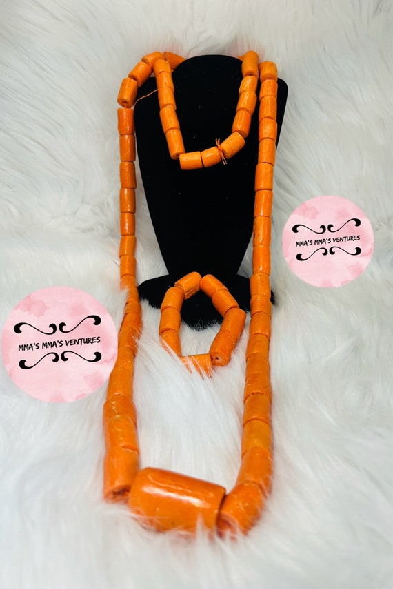 Fake coral beads discount
