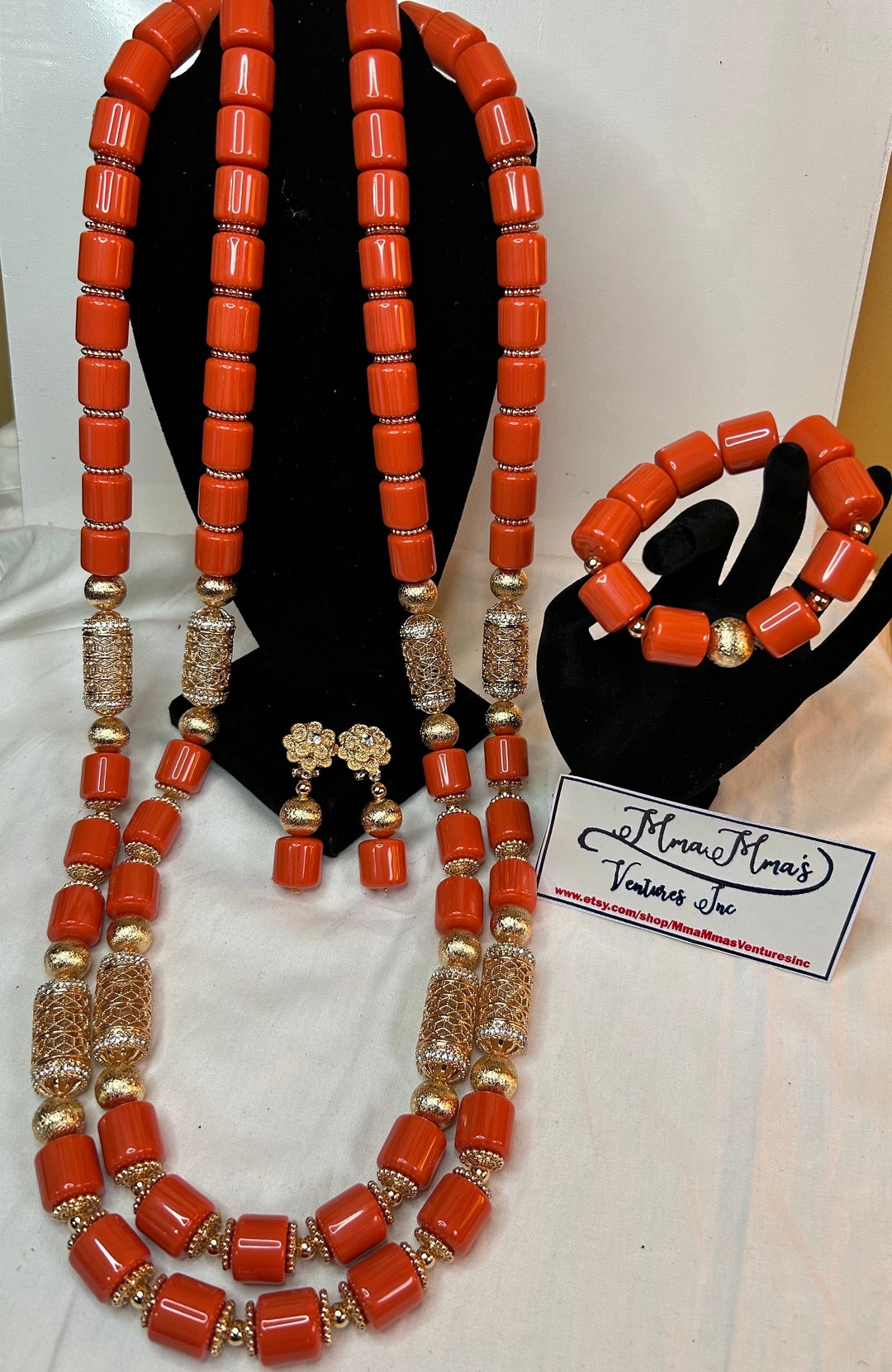 Coral Beads, Original Coral Beads for Women. Nigerian Bridal