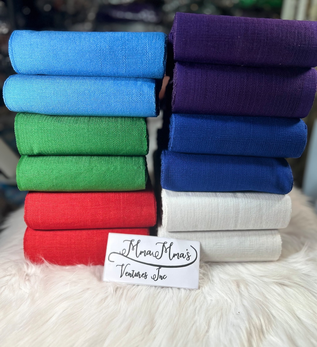 Handmade Aso Oke Fabric Bundle: Plain Woven Strips - Etsy
